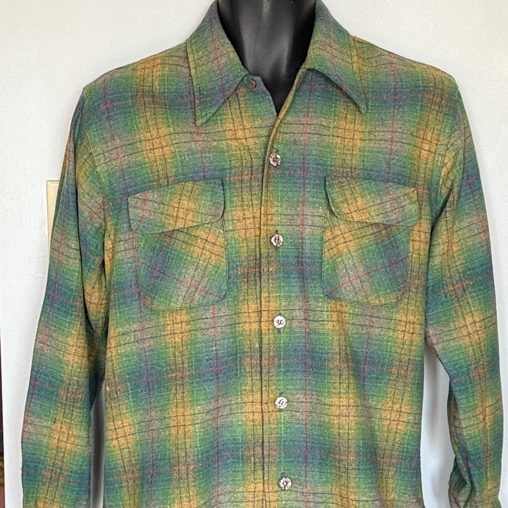 Vibrant Plaid Button-Up Shirt